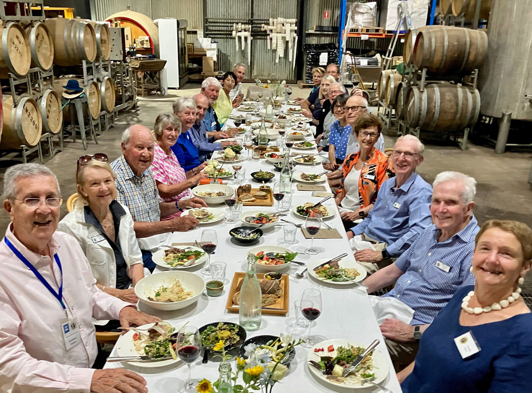 group at steel works